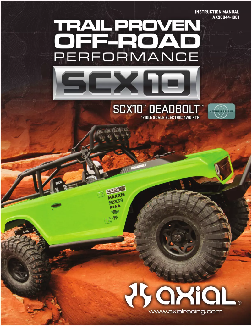 Page n°1 - Manuel utilisateur Axial SCX10 Deadbolt