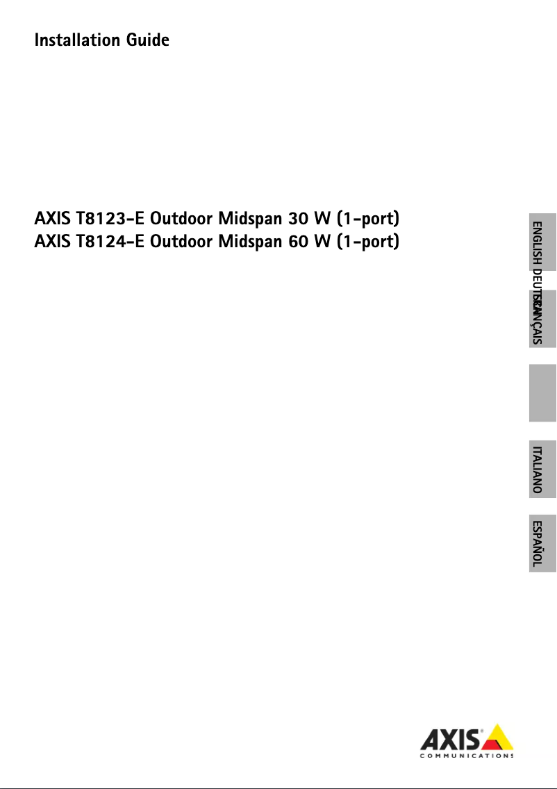 Image de la première page du manuel de l'appareil T8124-E