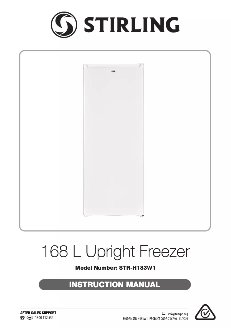 Page 1 de la notice Manuel utilisateur Stirling STR-H183W1
