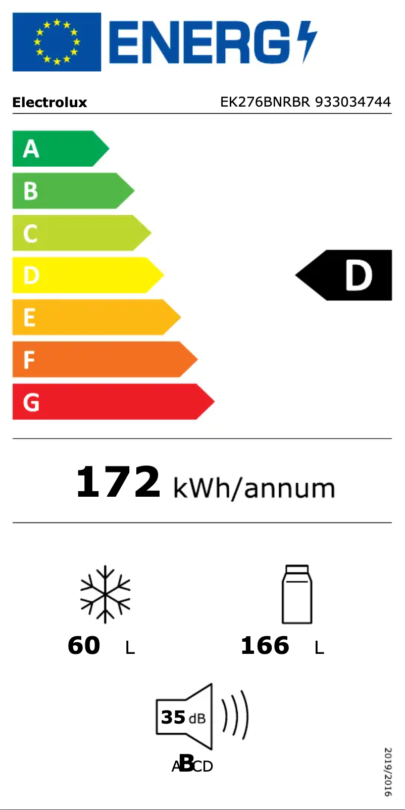 Image de la première page du manuel de l'appareil EK276BNRBR