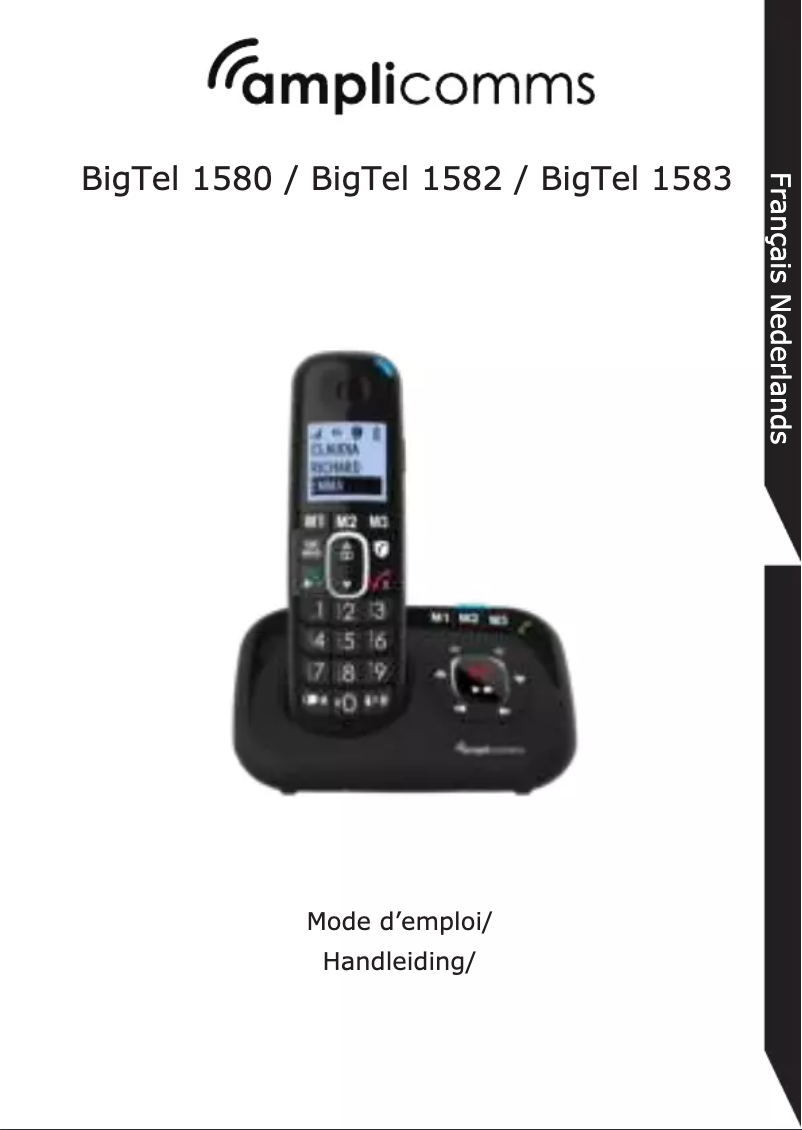 Imagen de la primera página del manual del dispositivo BigTel 1582