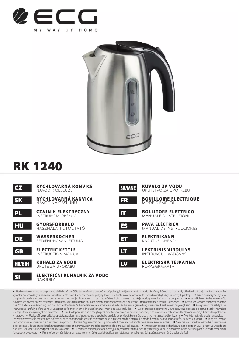 Page n°1 - Manuel utilisateur ECG RK 1240