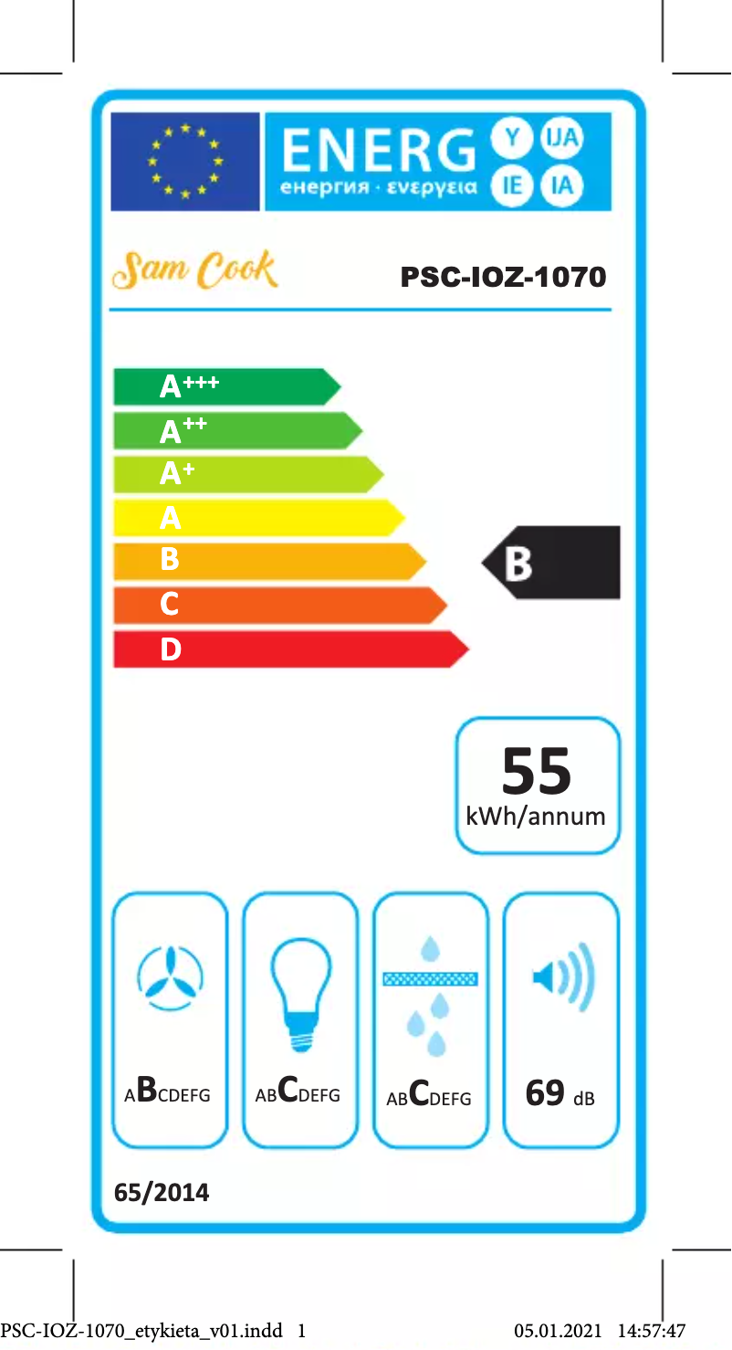 Image de la première page du manuel de l'appareil PSC-IOZ-1070
