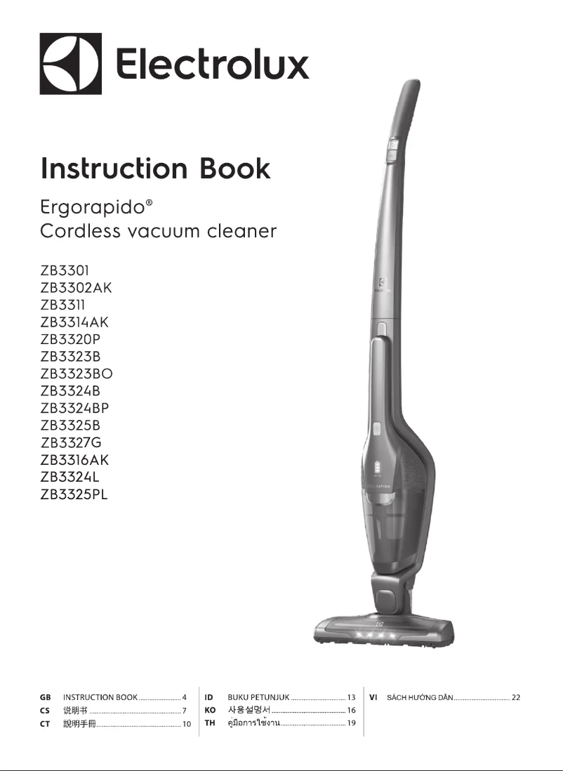 Image de la première page du manuel de l'appareil Ergorapido ZB3501EB