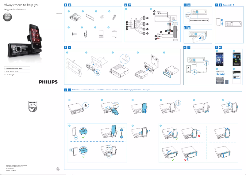 Page 1 de la notice Manuel utilisateur Philips CarStudio CMD305A