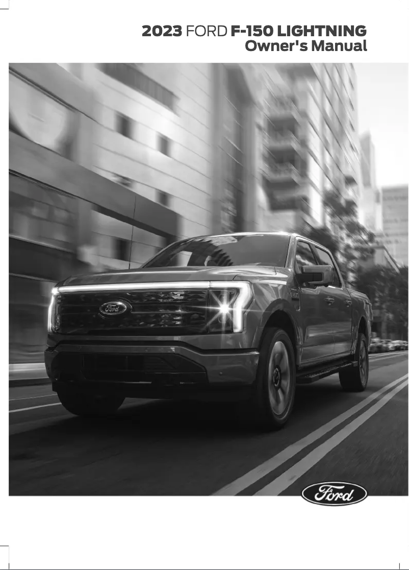 Page n°1 - Manuel utilisateur Ford F-150 Lightning (2023)