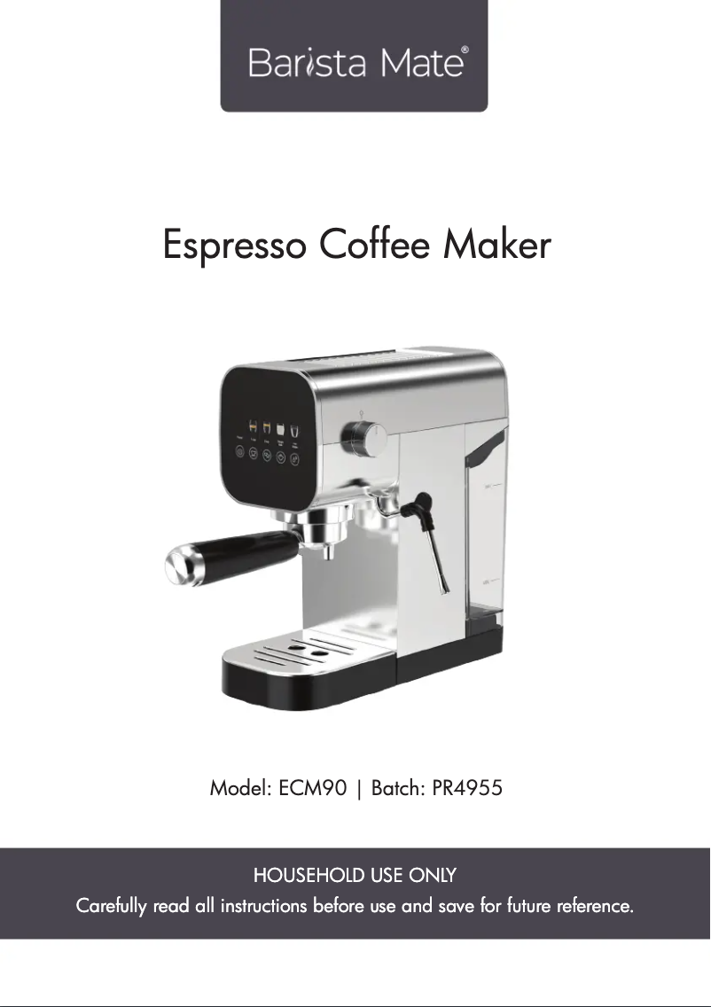 Page n°1 - Manuel utilisateur Healthy Choice ECM90