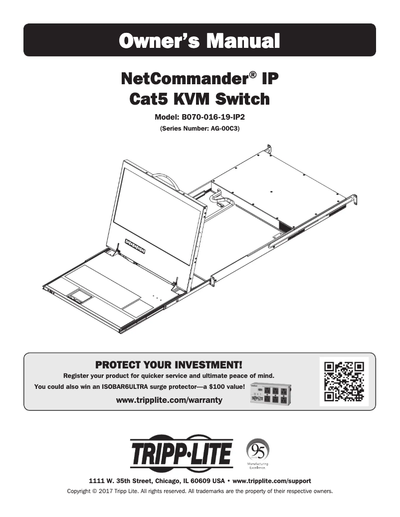 Page n°1 - Manuel utilisateur Tripp Lite NetCommander B070-016-19-IP2