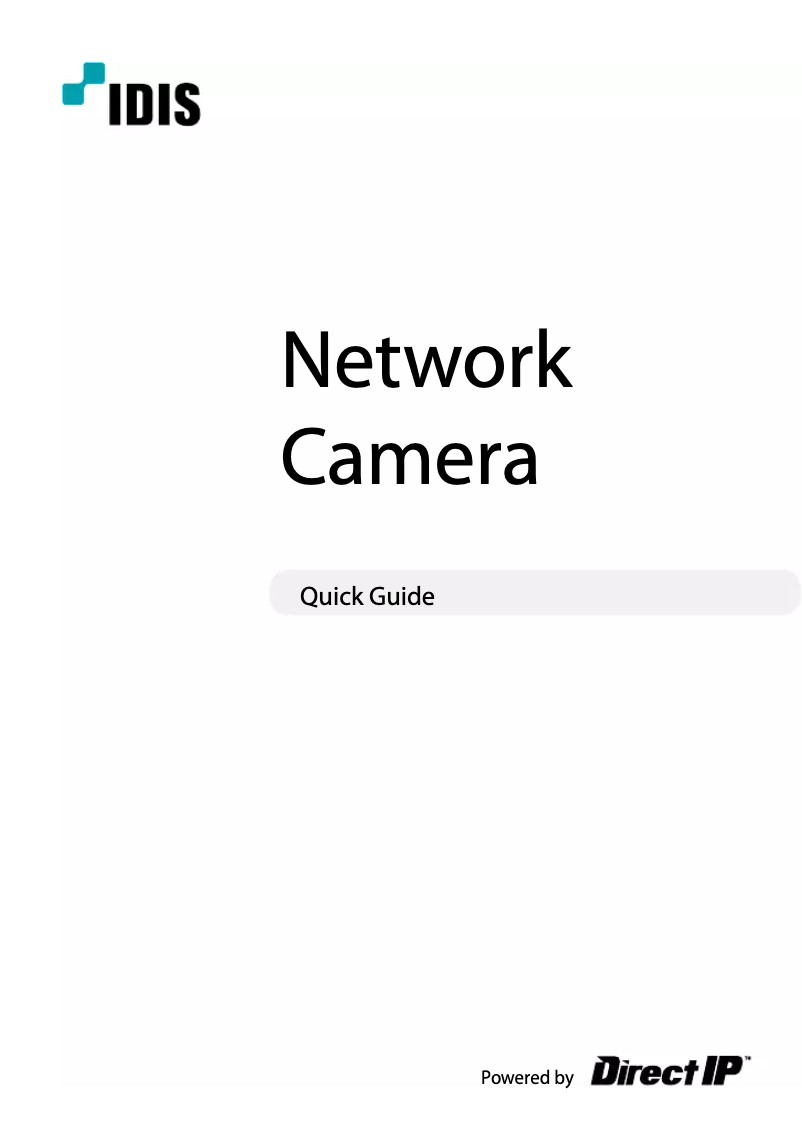 Page 1 de la notice Manuel utilisateur IDIS DC-D1223R