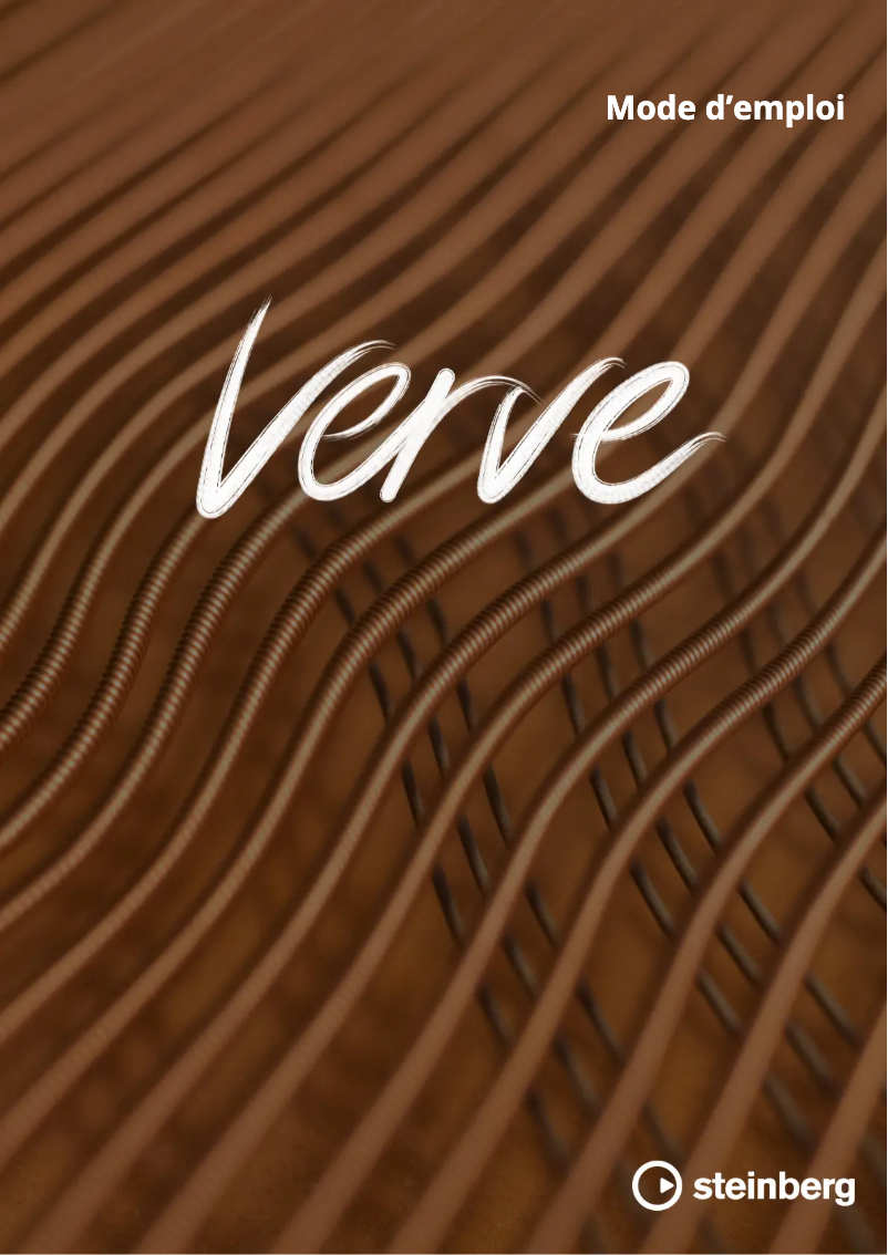 Image de la première page du manuel de l'appareil Verve