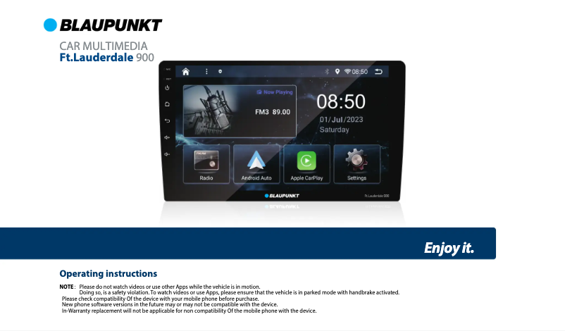 Imagen de la primera página del manual del dispositivo Ft. Lauderdale 900