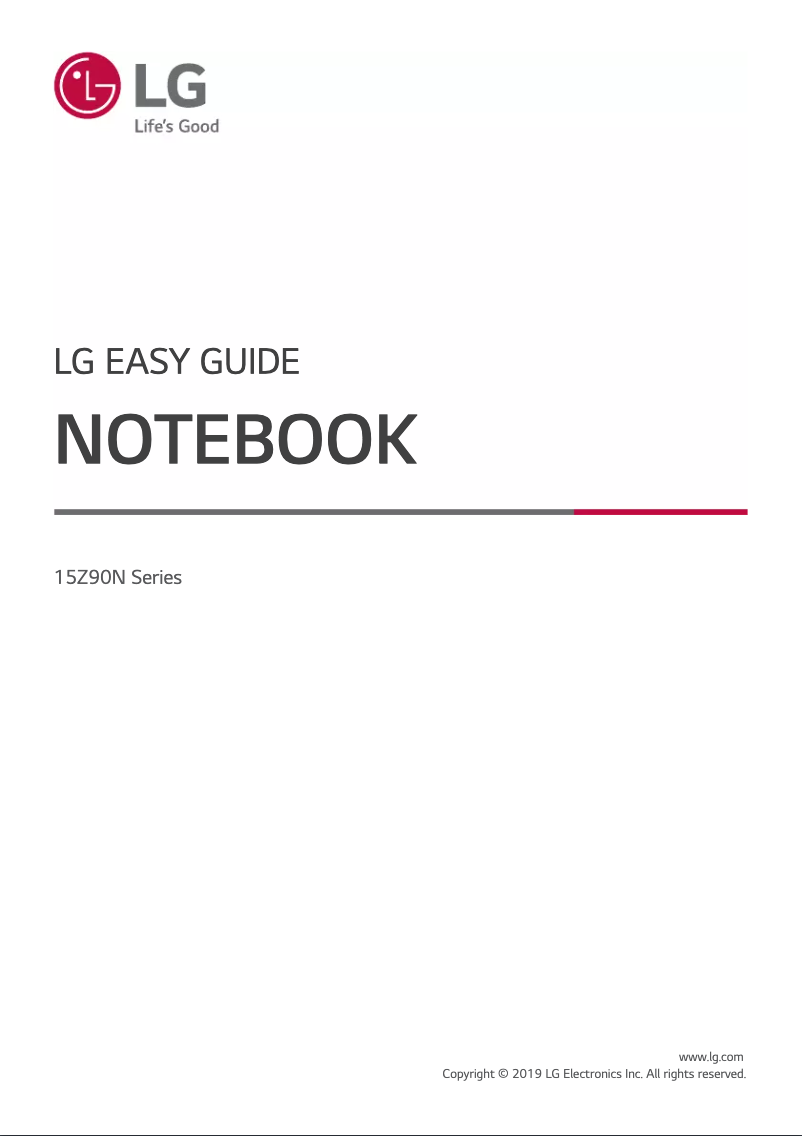 Page n°1 - Manuel utilisateur LG 15Z90N