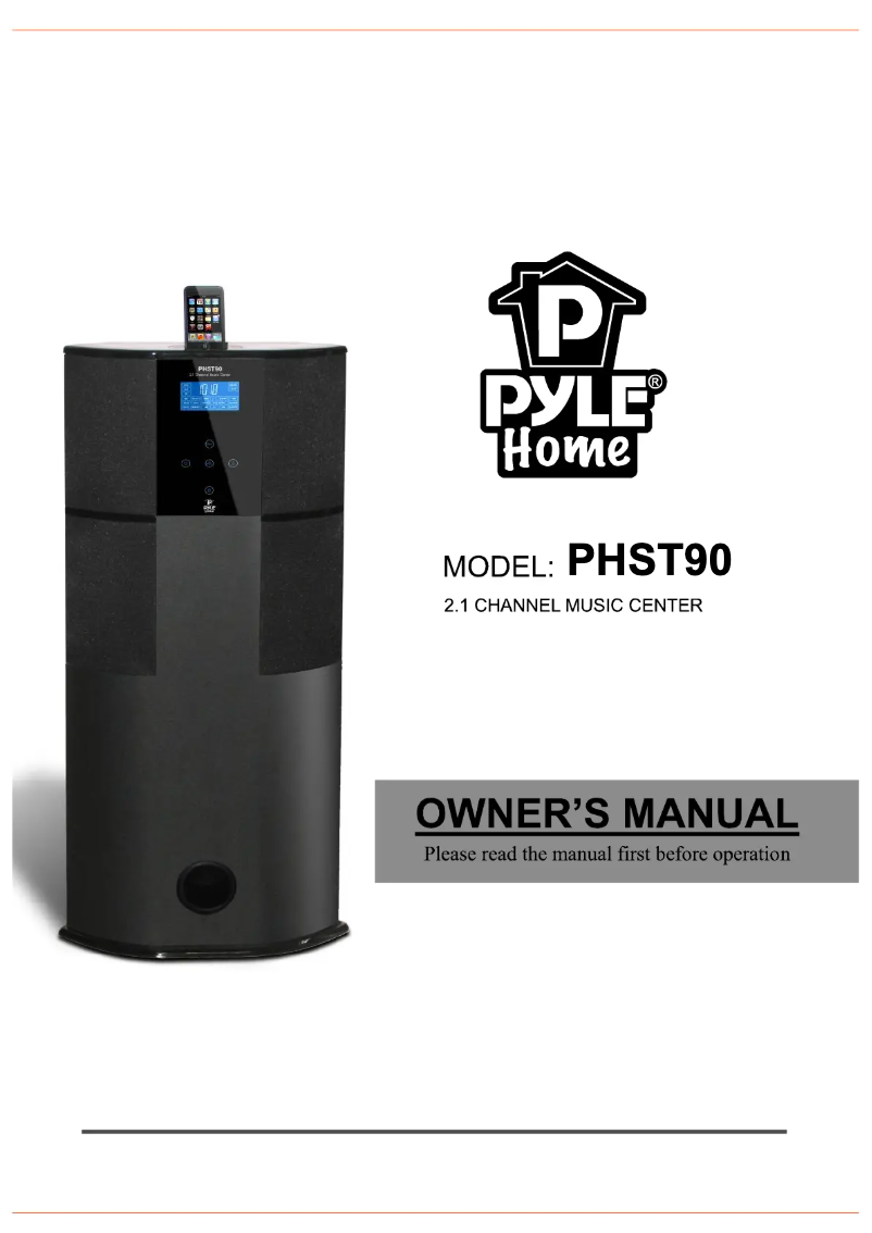 Image de la première page du manuel de l'appareil PHST90IBGL