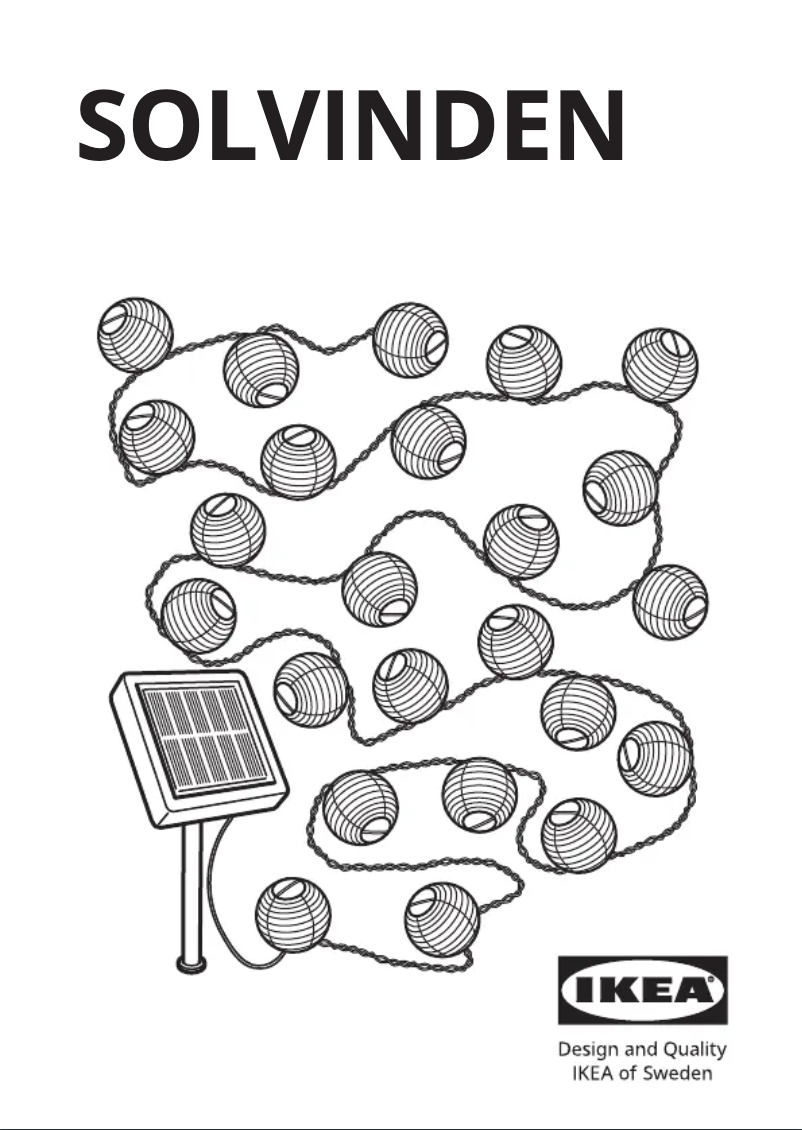 Image de la première page du manuel de l'appareil SOLVINDEN 005.705.85