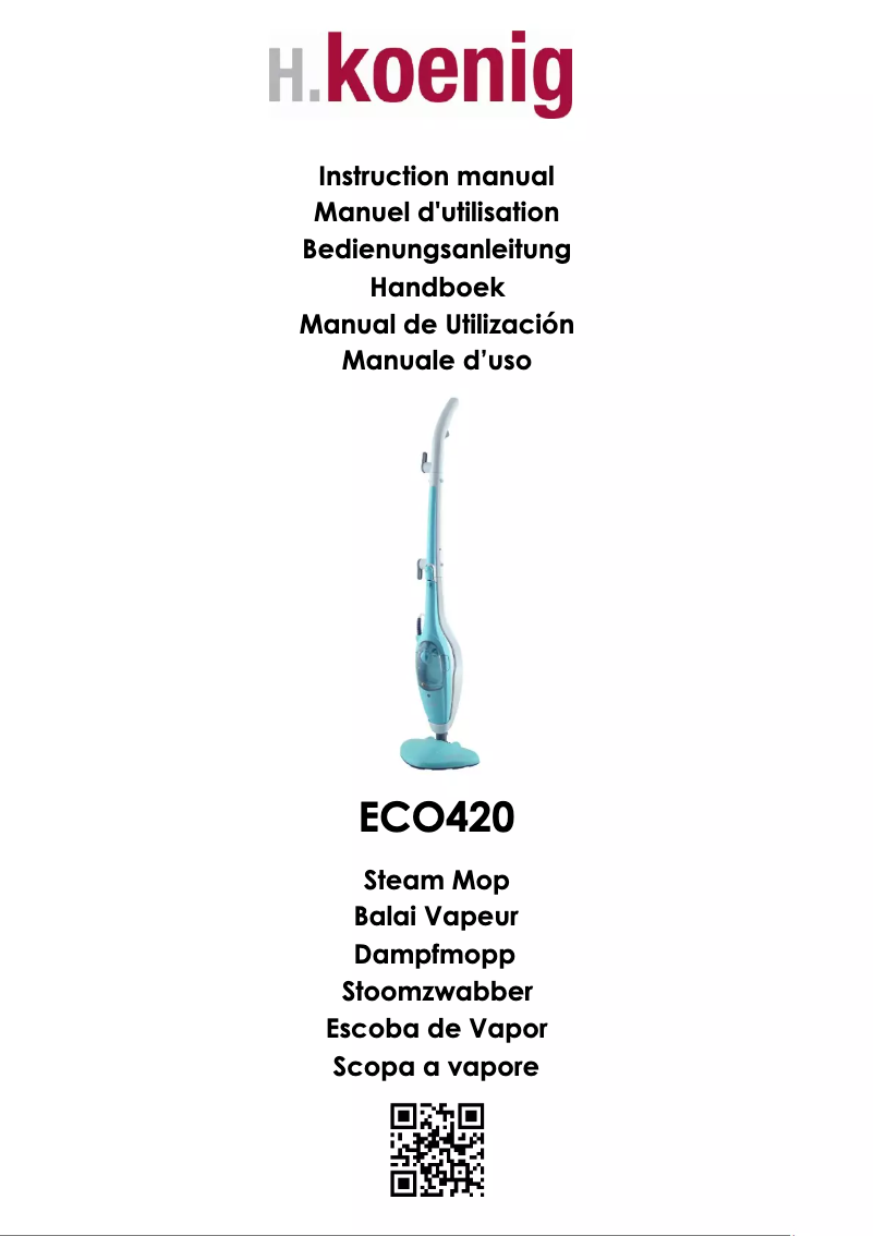 Page 1 de la notice Manuel utilisateur H.Koenig ECO420