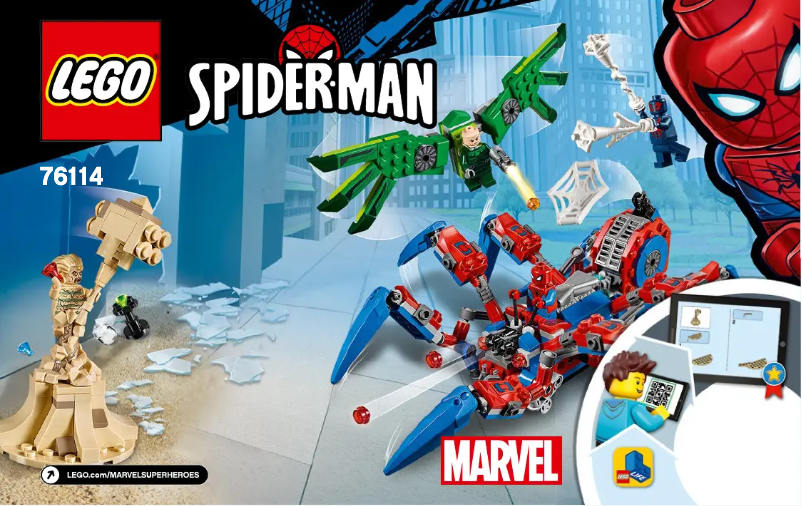 Page 1 de la notice Manuel utilisateur Lego Marvel Spiderman 76114
