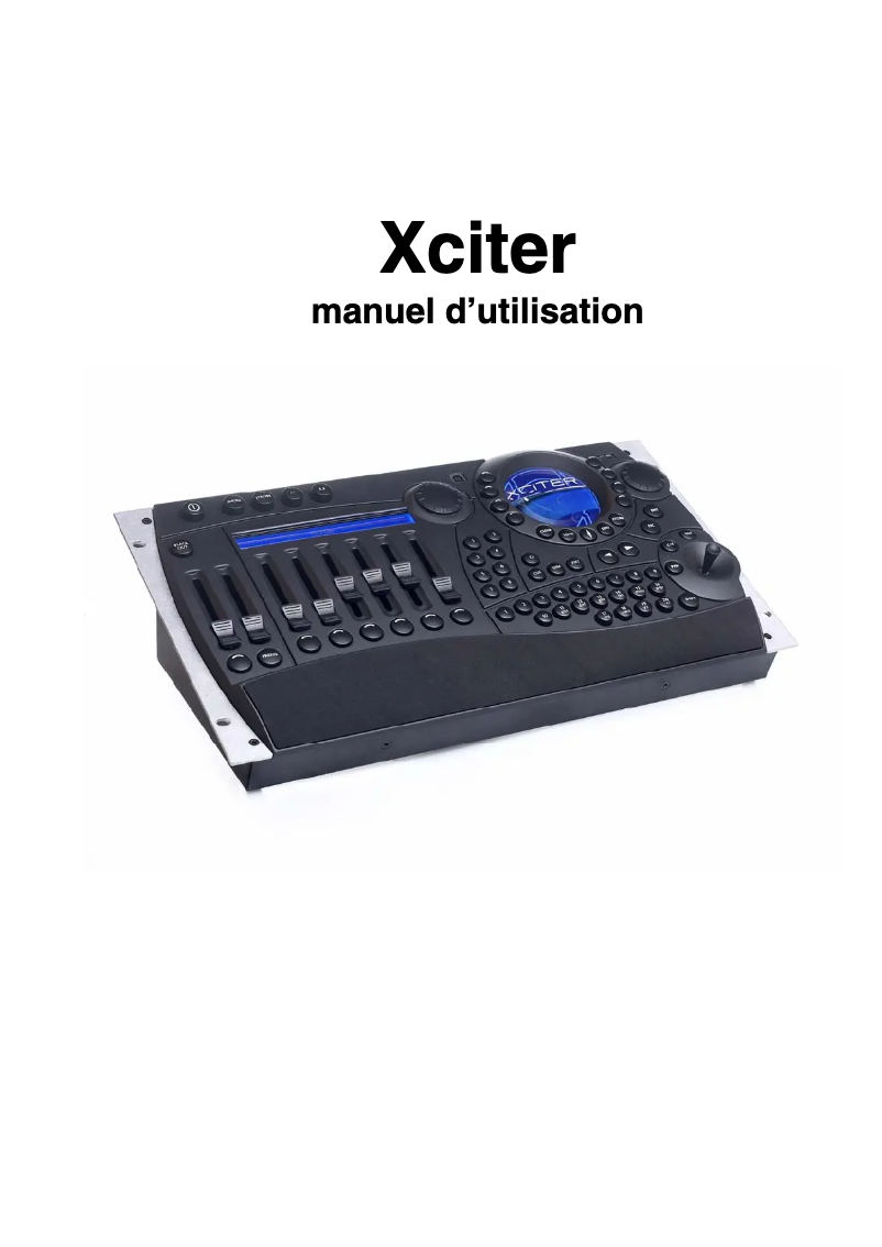 Image de la première page du manuel de l'appareil Xciter