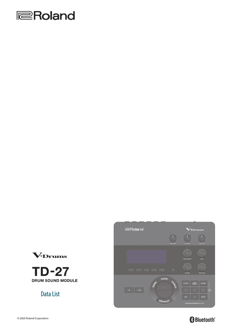 Image de la première page du manuel de l'appareil TD-27KV