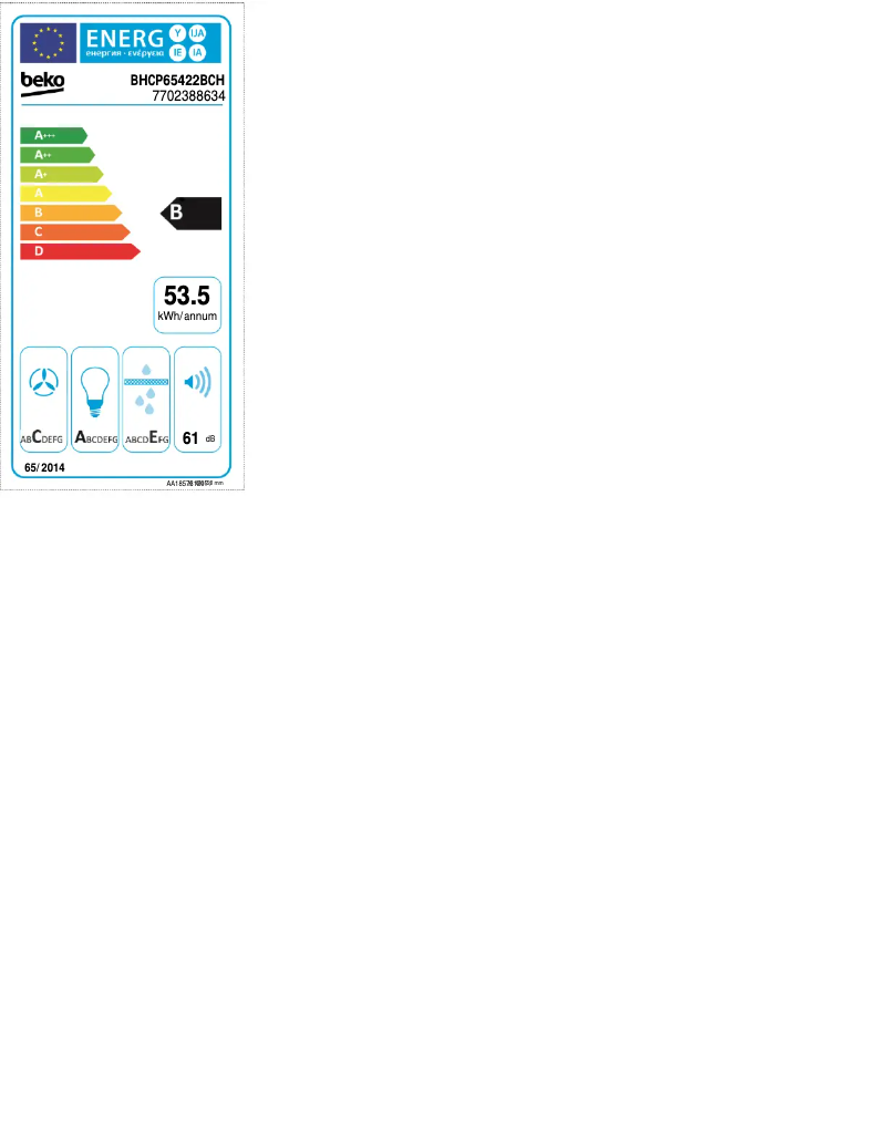 Page n°1 - Manuel utilisateur Beko BHCP65422BCH