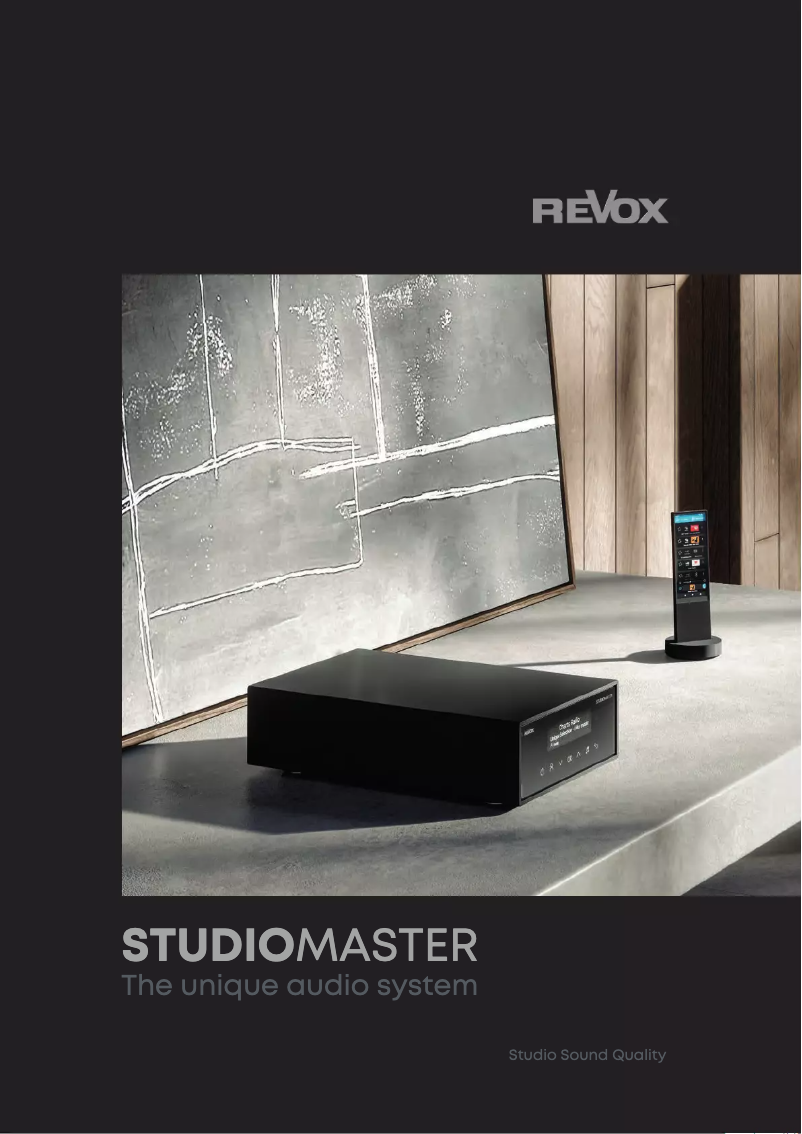 Page 1 de la notice Brochure Revox Studiomaster M500
