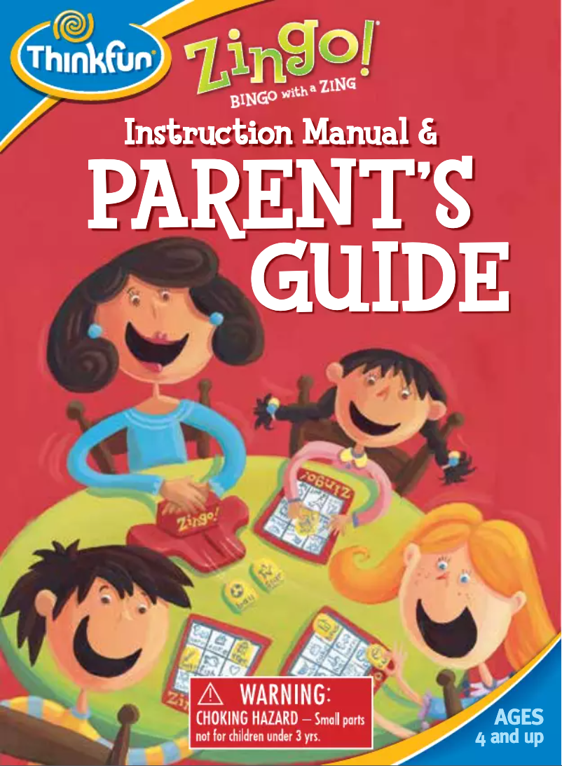 Page n°1 - Manuel utilisateur ThinkFun Zingo