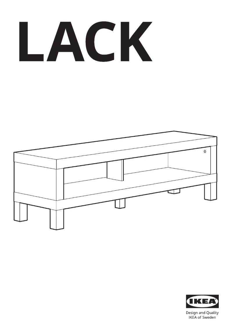 Page 1 de la notice Manuel utilisateur Ikea LACK 804.989.39