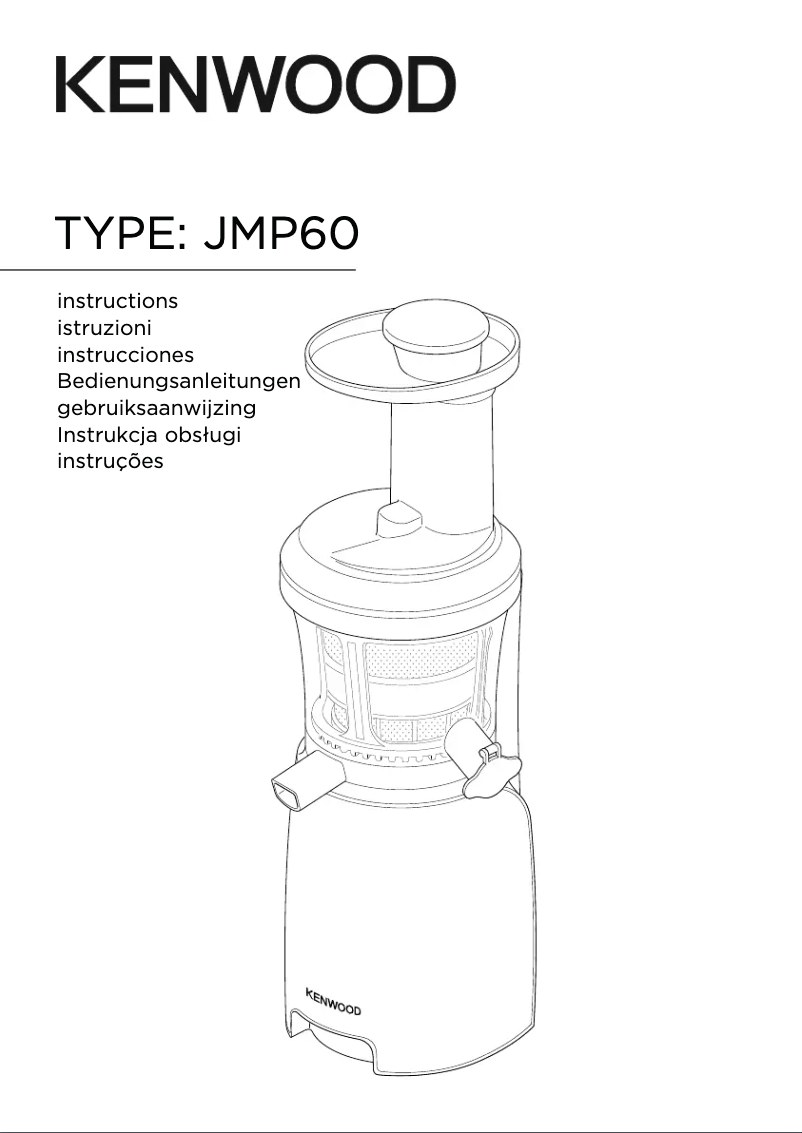Image de la première page du manuel de l'appareil Pure Juice JMP60