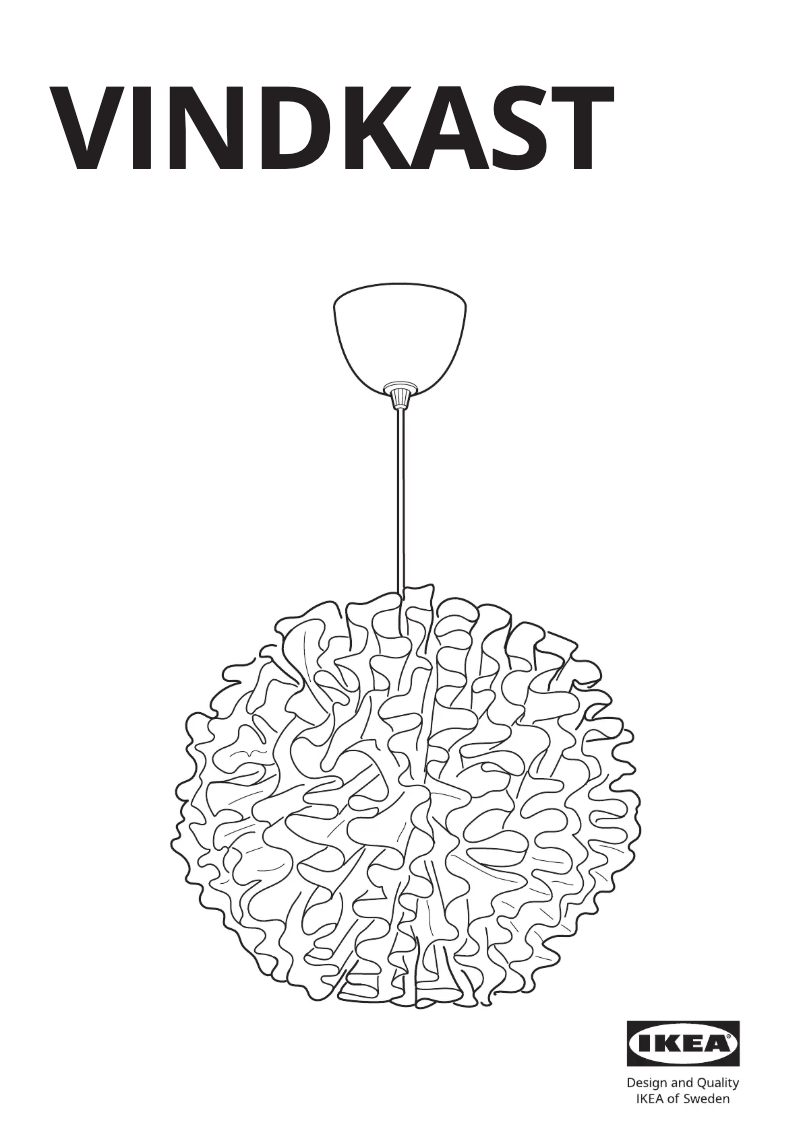 Image de la première page du manuel de l'appareil VINDKAST 204.505.20