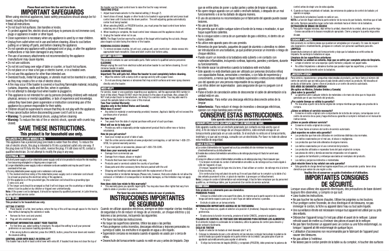 Page 1 de la notice Manuel utilisateur Black & Decker TR1278BD