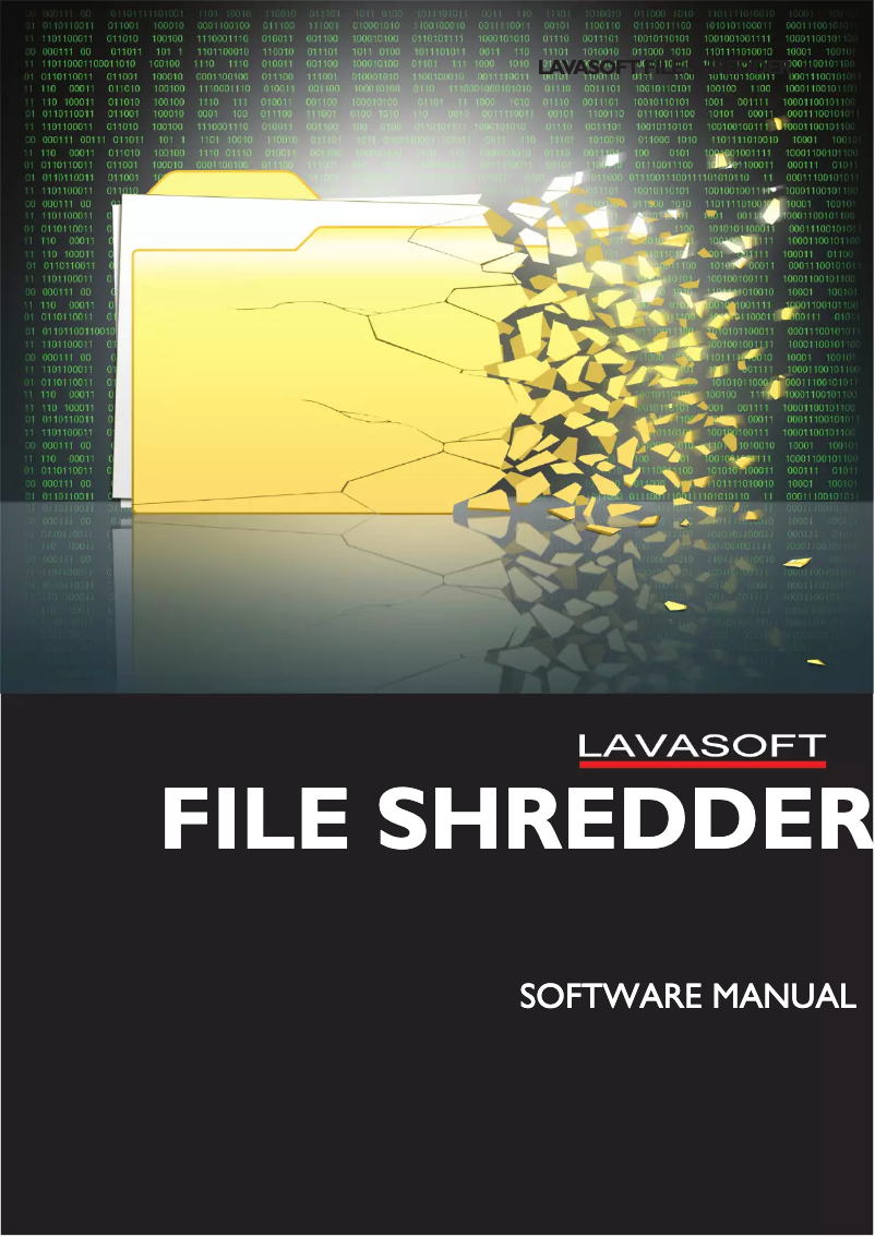 Page 1 de la notice Manuel utilisateur Lavasoft File Shredder