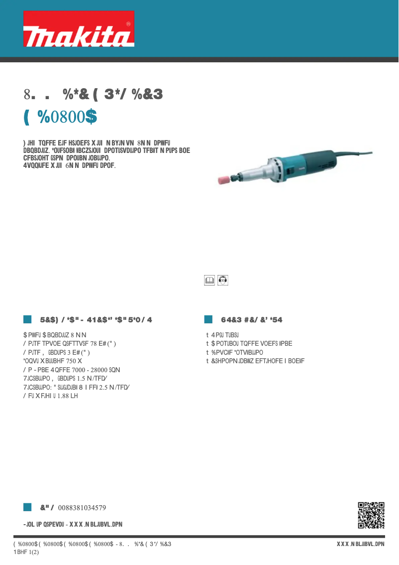 Image de la première page du manuel de l'appareil GD0800C