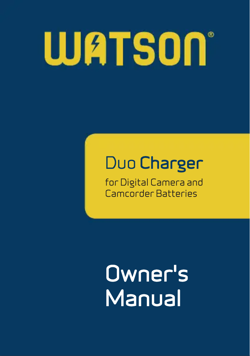 Page 1 de la notice Manuel utilisateur Watson DX-4212