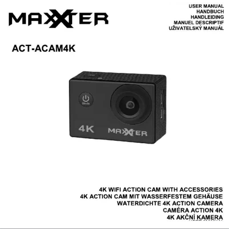 Page 1 de la notice Manuel utilisateur Maxxter ACT-ACAM4K