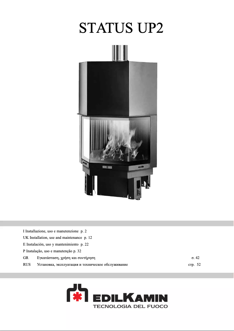 Page n°1 - Manuel utilisateur Edilkamin STATUS UP2