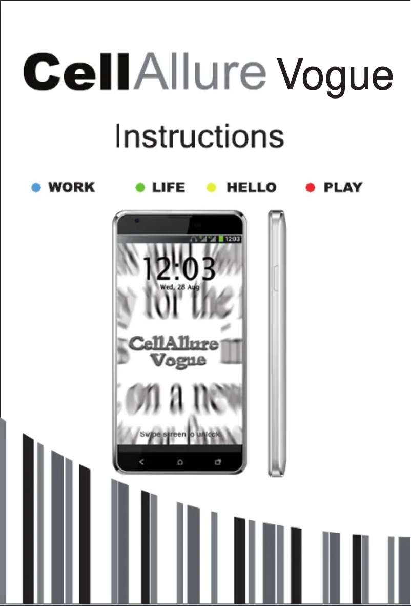 Page 1 de la notice Manuel utilisateur CellAllure Vogue