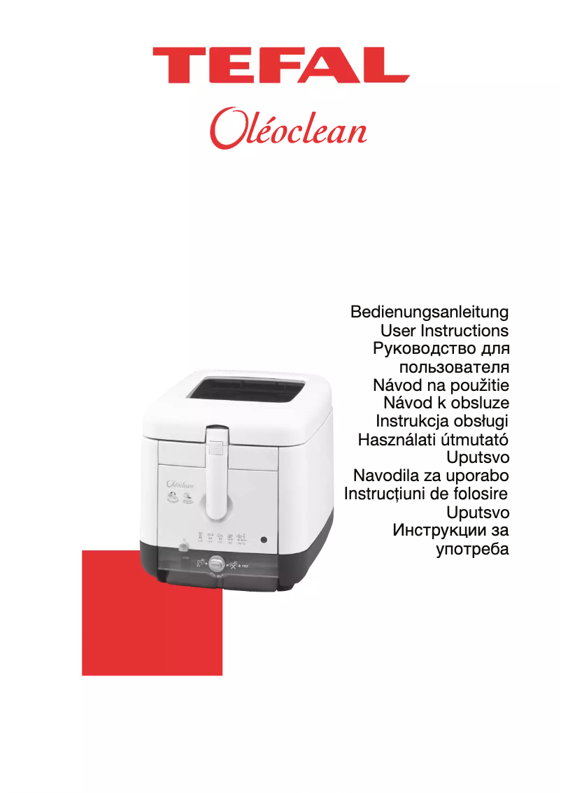 Page 1 de la notice Manuel utilisateur Tefal Oleoclean FA700430