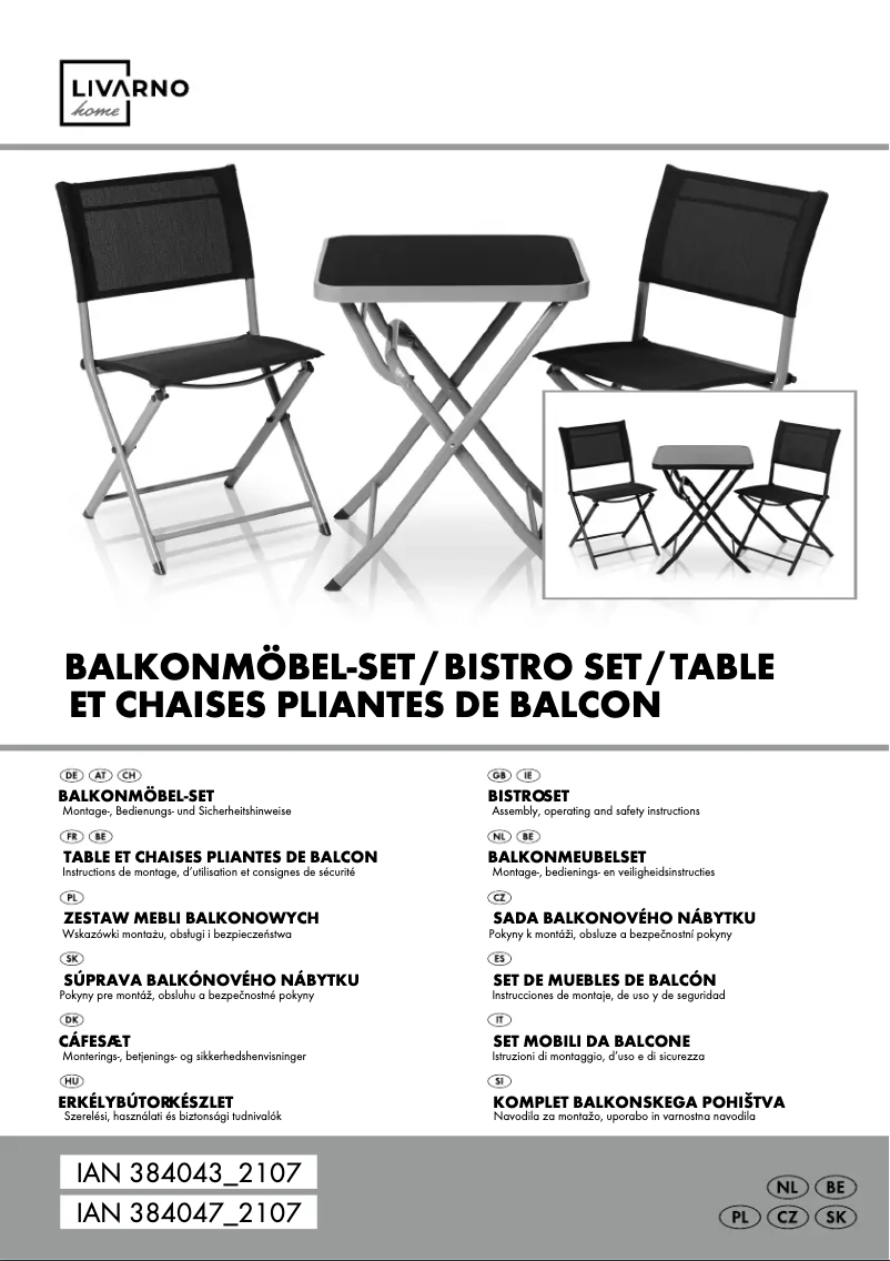 Image de la première page du manuel de l'appareil HG07012