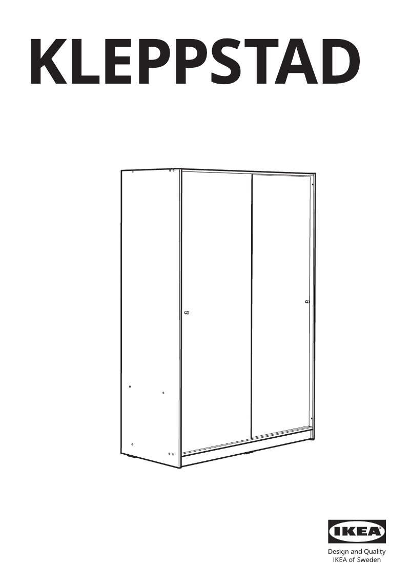 Imagen de la primera página del manual del dispositivo KLEPPSTAD 305.459.00