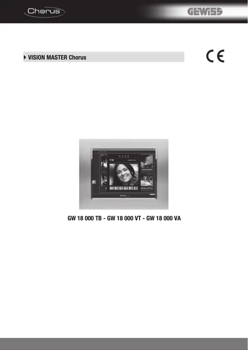 Page 1 de la notice Manuel utilisateur Gewiss GW18000TB