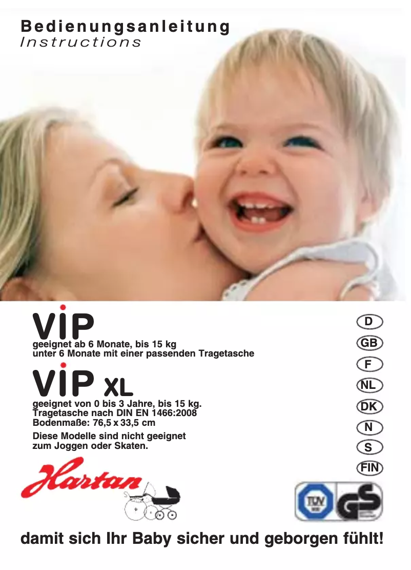 Page n°1 - Manuel utilisateur Hartan VIP XL