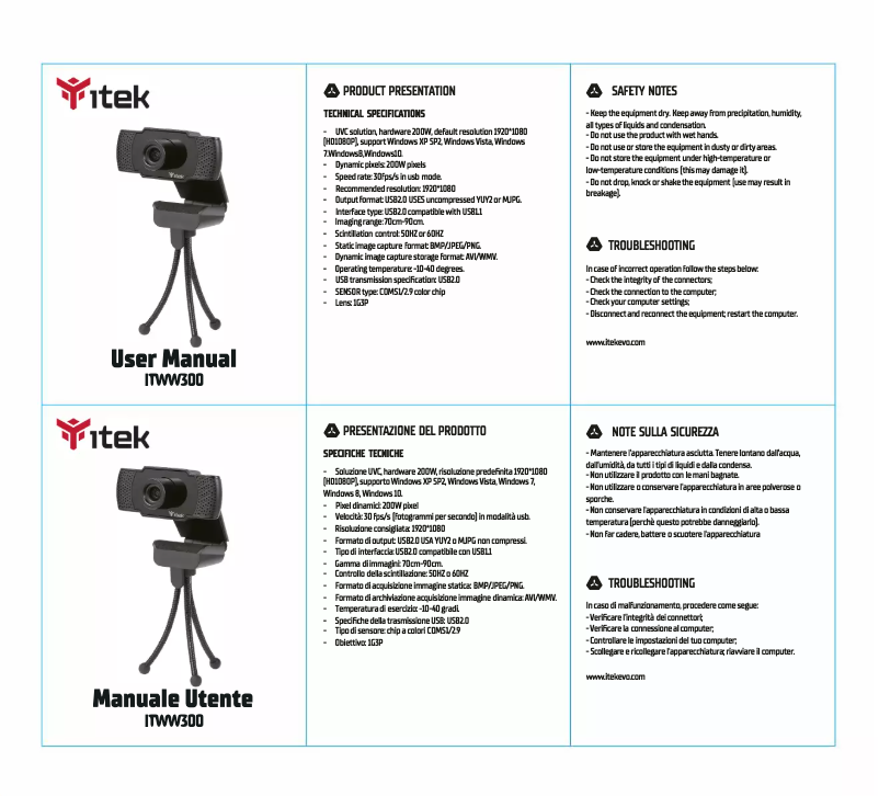 Página 1 del manual Manual de usuario iTek ITWW300