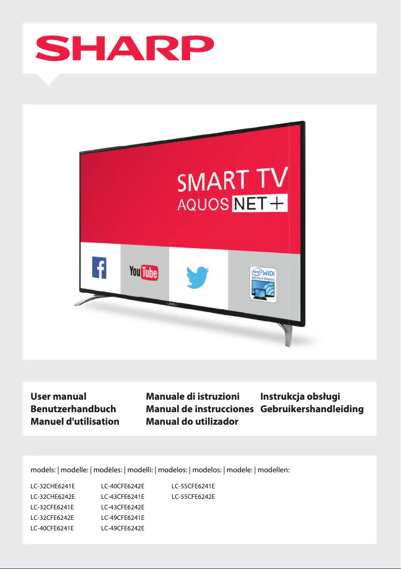 Page n°1 - Manuel utilisateur Sharp LC-32CFE6241E