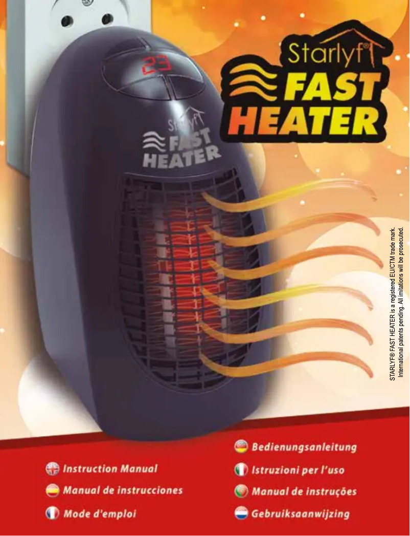 Page 1 de la notice Manuel utilisateur Starlyf Fast Heater