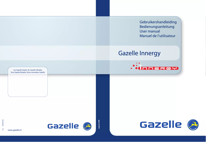 Page 1 de la notice Manuel utilisateur Gazelle Innergy