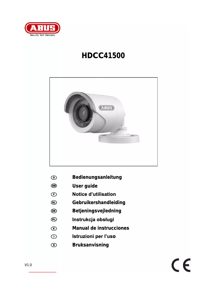 Page n°1 - Mode d'emploi Abus HDCC41500