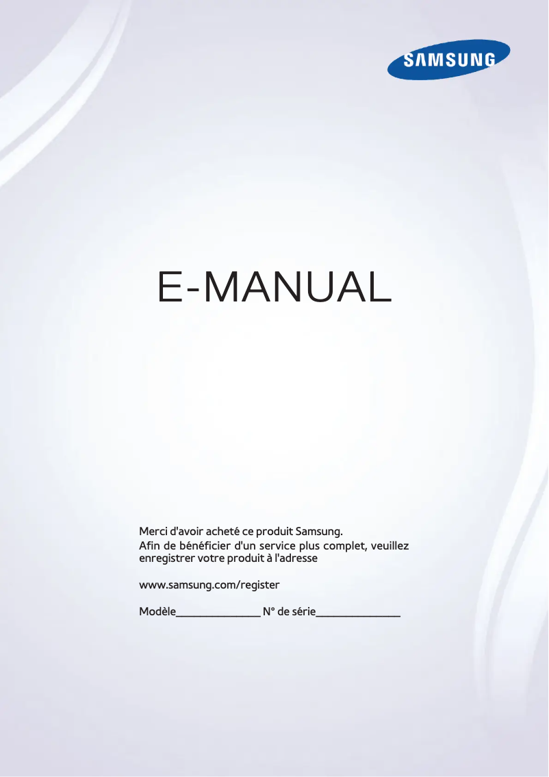 Page n°1 - Manuel utilisateur Samsung UE48H6200