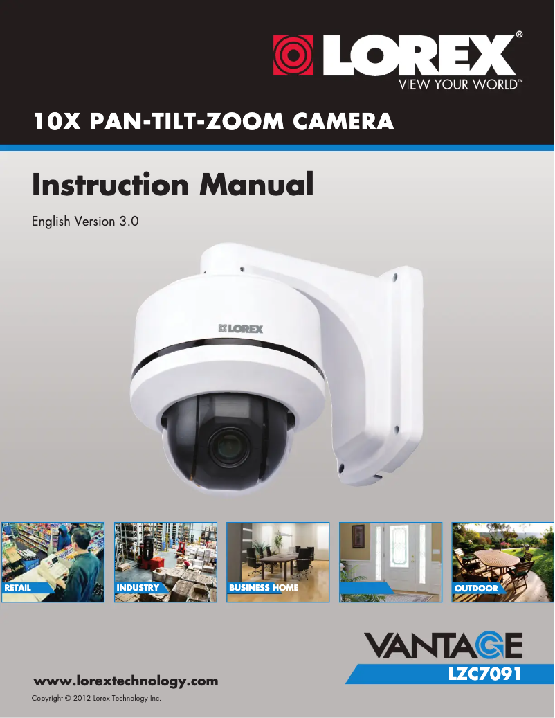 Página 1 del manual Manual de usuario Lorex Vantage LZC7091