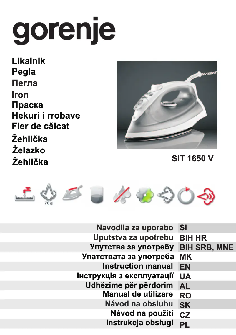 Imagen de la primera página del manual del dispositivo SIT1650V