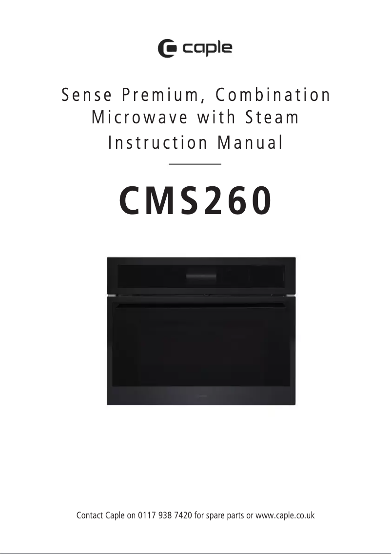 Page 1 de la notice Manuel utilisateur Caple CMS260BS