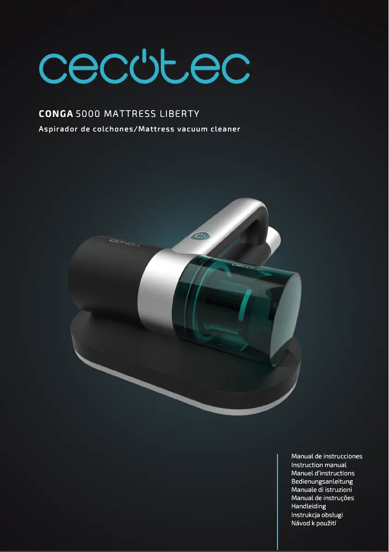 Página 1 del manual Manual de usuario Cecotec Conga 5000 Mattress Liberty